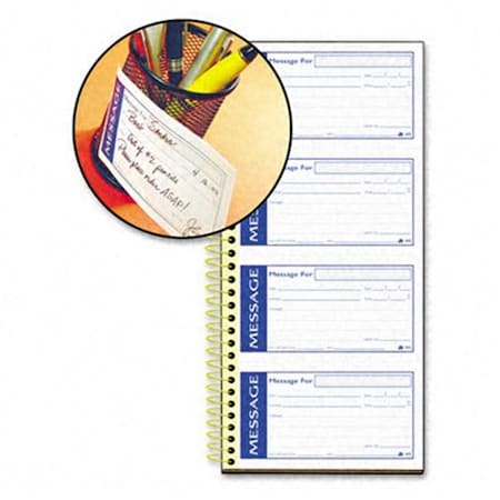 Adams Business Forms SC1153WS Write  N Stick Message Pad  5-1/4 X 2-3/4  Carbonless 2-Part  200 Sets/Pd